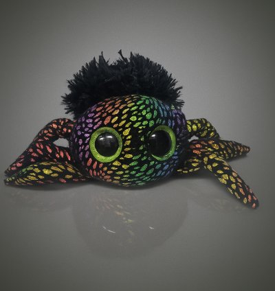 Gökkuşağı Parlaklığıyla Peluş Örümcek – Renkli Koleksiyonluk Oyuncak