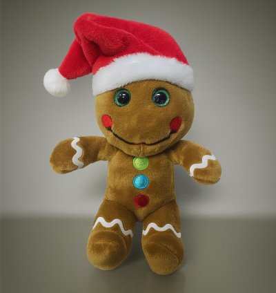 Zencefilli Kurabiye Adam Peluş – Yılbaşı Temalı Yumuşak Oyuncak