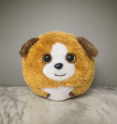 Yuvarlak Sevimli Köpek Peluş – Yumuşacık Sarılma Oyuncağı