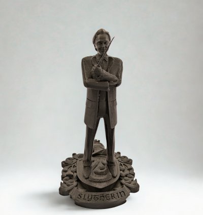 Slytherin Büyücüsü 3D Baskı Figür – Koleksiyonluk Fantastik Heykel