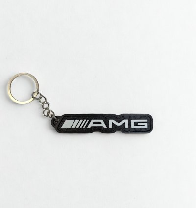 3D Baskı AMG Logolu Anahtarlık – Otomobil Tutkunlarına Özel Tasarım