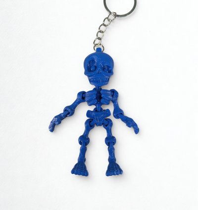 3D Baskı İskelet Anahtarlık – Esnek ve Eğlenceli Figür Tasarımı