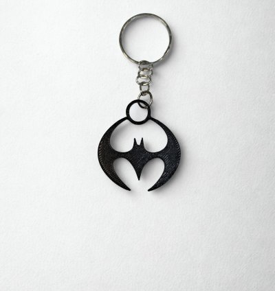 3D Baskı Batman Logolu Anahtarlık – Karanlığın Sembolü
