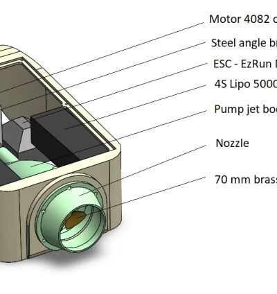 Mekanik Fonksiyonel Prototip — 70 mm Water Jet (Su Jeti) Tahrik Sistemi Modeli