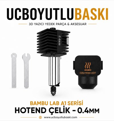Bambu Lab A1 Serisi Hotend Çelik - 0.4mm